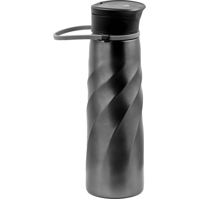 Fľaša na pitie Brandcharger Vortex Athletica, sivá gun metal Fľaša na pitie Brandcharger Vortex Athletica, sivá gun metal