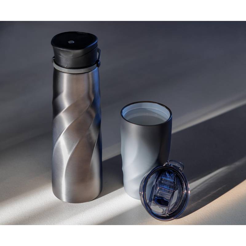 Láhev na pití Brandcharger Vortex Athletica, šedá gun metal Láhev na pití Brandcharger Vortex Athletica, šedá gun metal