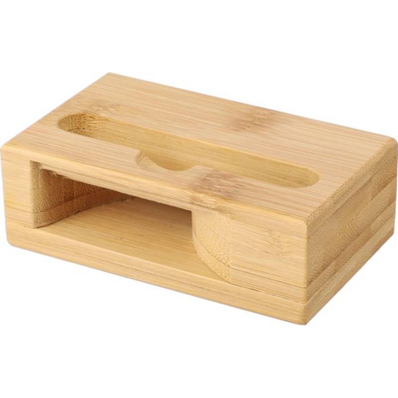 Bambusový stojan na telefon Albert, hnědá Bambusový stojan na telefon Albert, hnědá