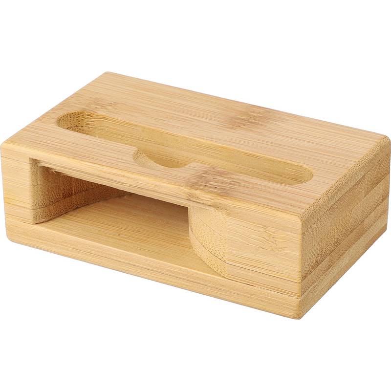 Bambusový stojan na telefon Albert, hnědá Bambusový stojan na telefon Albert, hnědá