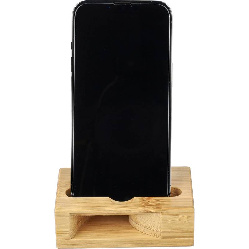 Bambusový stojan na telefon Albert, hnědá Bambusový stojan na telefon Albert, hnědá