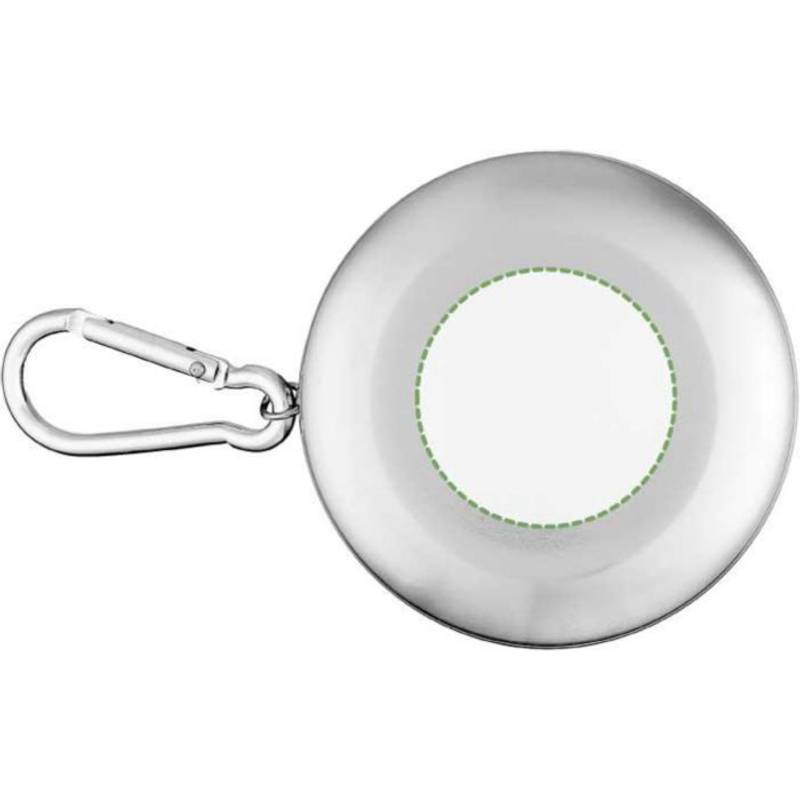 Nerezový skladací pohár Annette, sivá strieborná Nerezový skladací pohár Annette, sivá strieborná