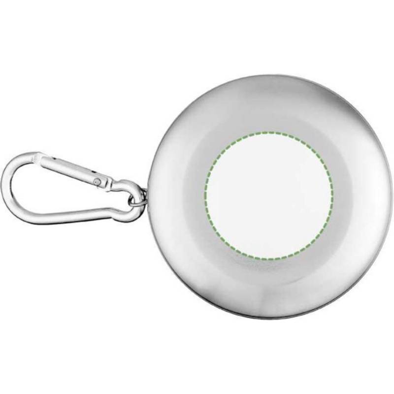 Nerezový skladací pohár Annette, sivá strieborná Nerezový skladací pohár Annette, sivá strieborná