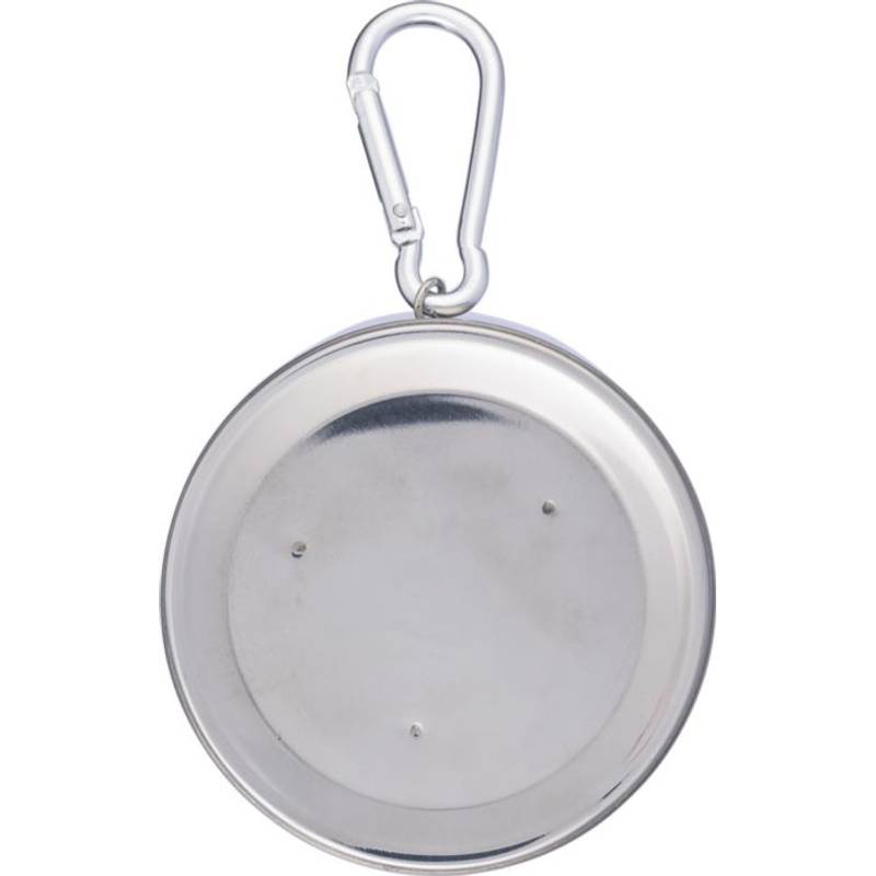 Nerezový skladací pohár Annette, sivá strieborná Nerezový skladací pohár Annette, sivá strieborná