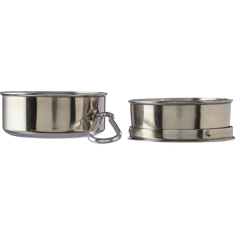 Nerezový skladací pohár Annette, sivá strieborná Nerezový skladací pohár Annette, sivá strieborná