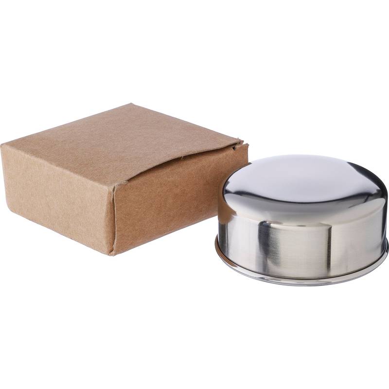 Nerezový skladací pohár Annette, sivá strieborná Nerezový skladací pohár Annette, sivá strieborná