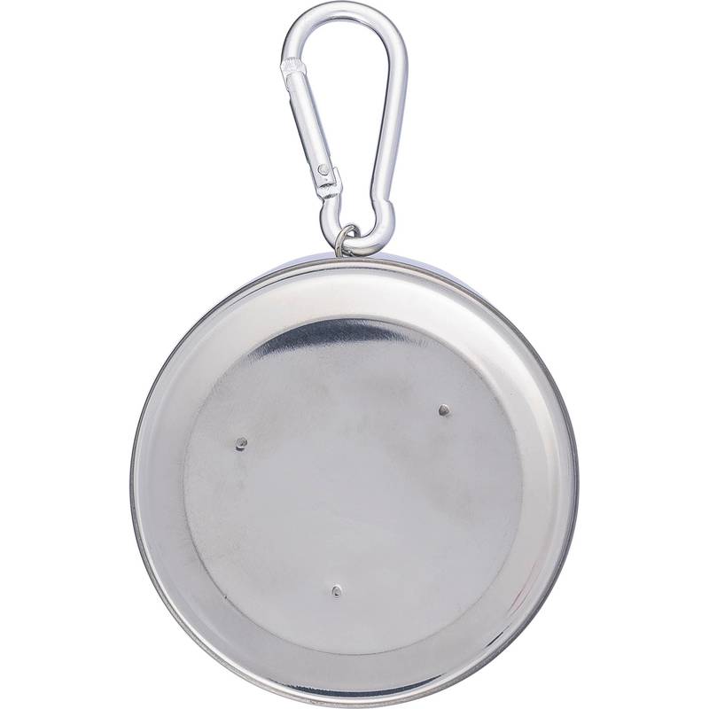 Nerezový skladací pohár Annette, sivá strieborná Nerezový skladací pohár Annette, sivá strieborná