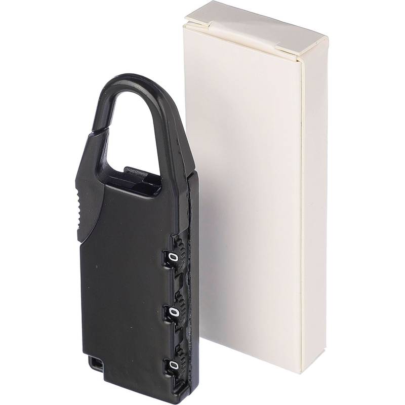 Číselný visiaci zámok zo zinkovej zliatiny April, čierna Číselný visiaci zámok zo zinkovej zliatiny April, čierna