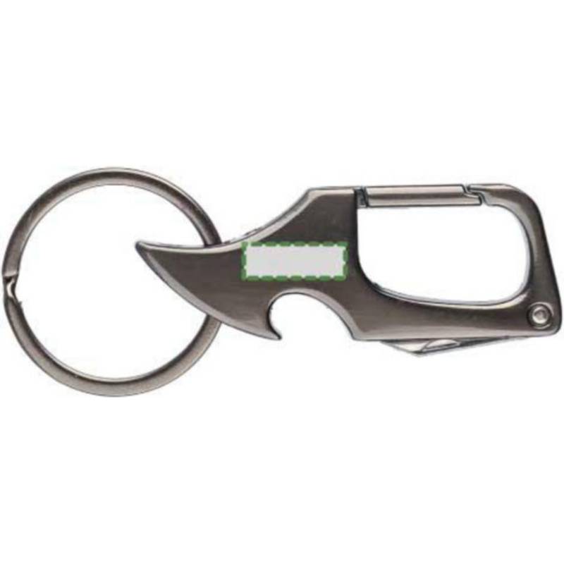 Kovová kľúčenka Bella s karabínou, sivá gun metal Kovová kľúčenka Bella s karabínou, sivá gun metal