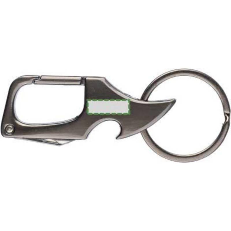 Kovová kľúčenka Bella s karabínou, sivá gun metal Kovová kľúčenka Bella s karabínou, sivá gun metal