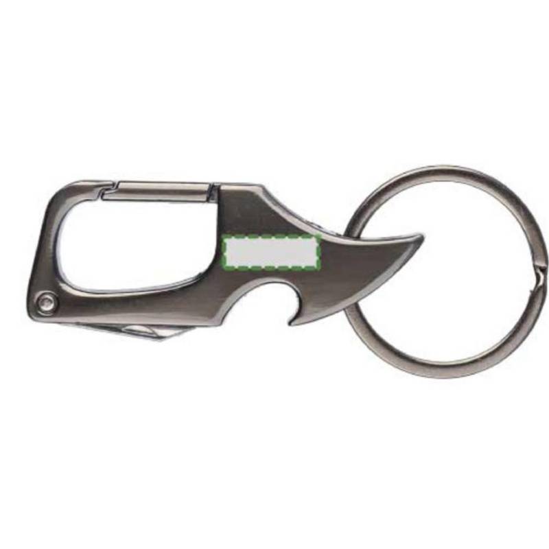 Kovová kľúčenka Bella s karabínou, sivá gun metal Kovová kľúčenka Bella s karabínou, sivá gun metal