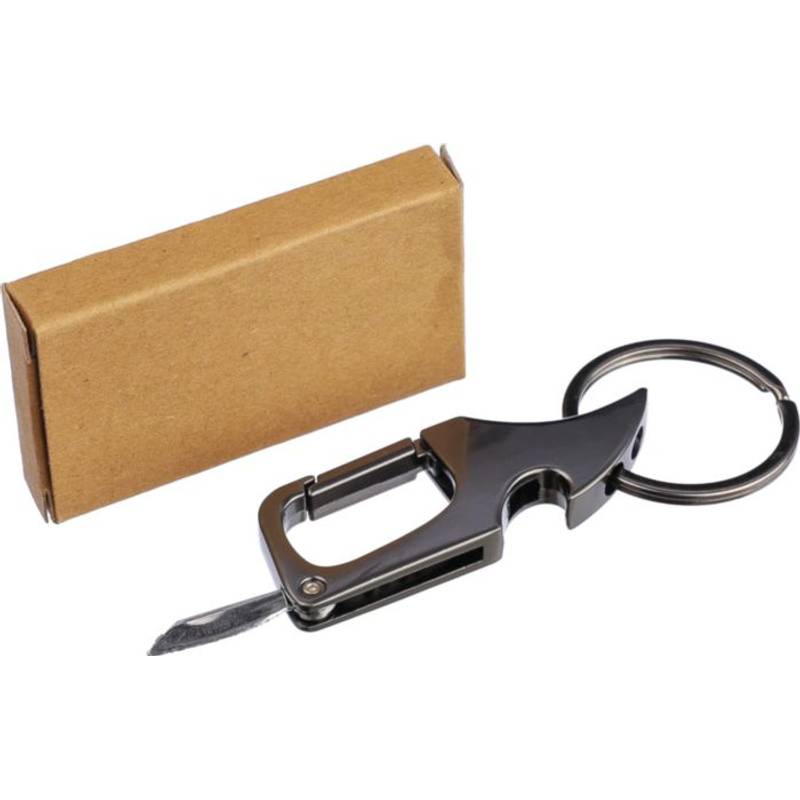 Kovová kľúčenka Bella s karabínou, sivá gun metal Kovová kľúčenka Bella s karabínou, sivá gun metal