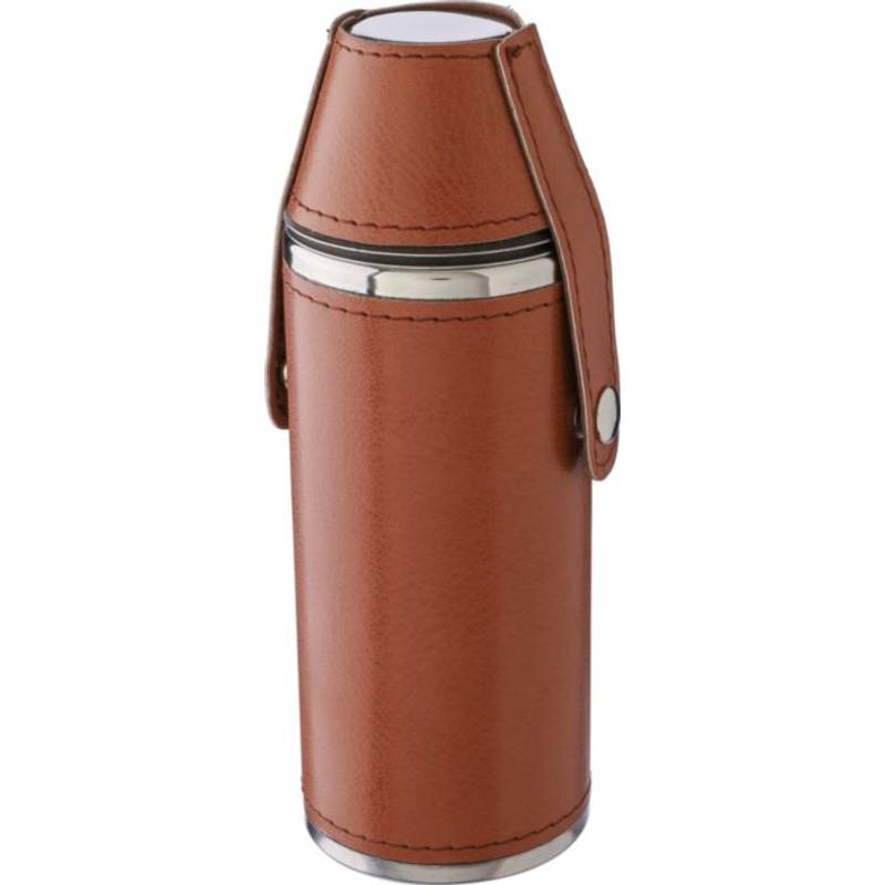 Recyklovaná nerezová banka Brock, hnedá Recyklovaná nerezová banka Brock, hnedá