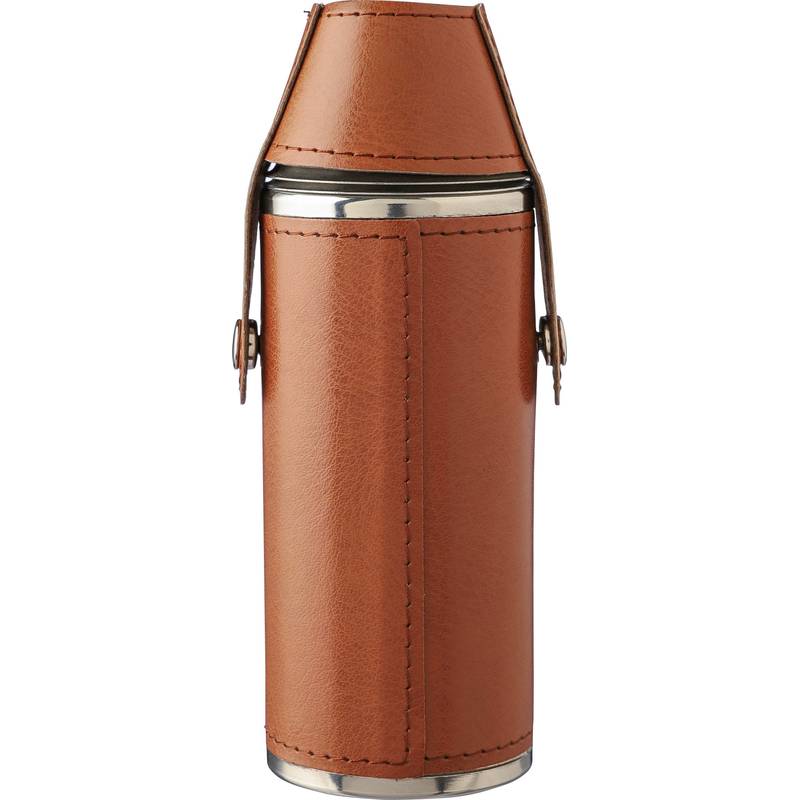 Recyklovaná nerezová banka Brock, hnedá Recyklovaná nerezová banka Brock, hnedá