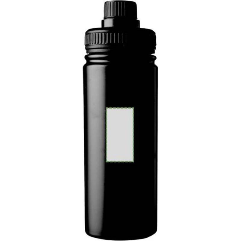 Nerezová dvouplášťová láhev na pití Chad 500 ml, černá Nerezová dvouplášťová láhev na pití Chad 500 ml, černá