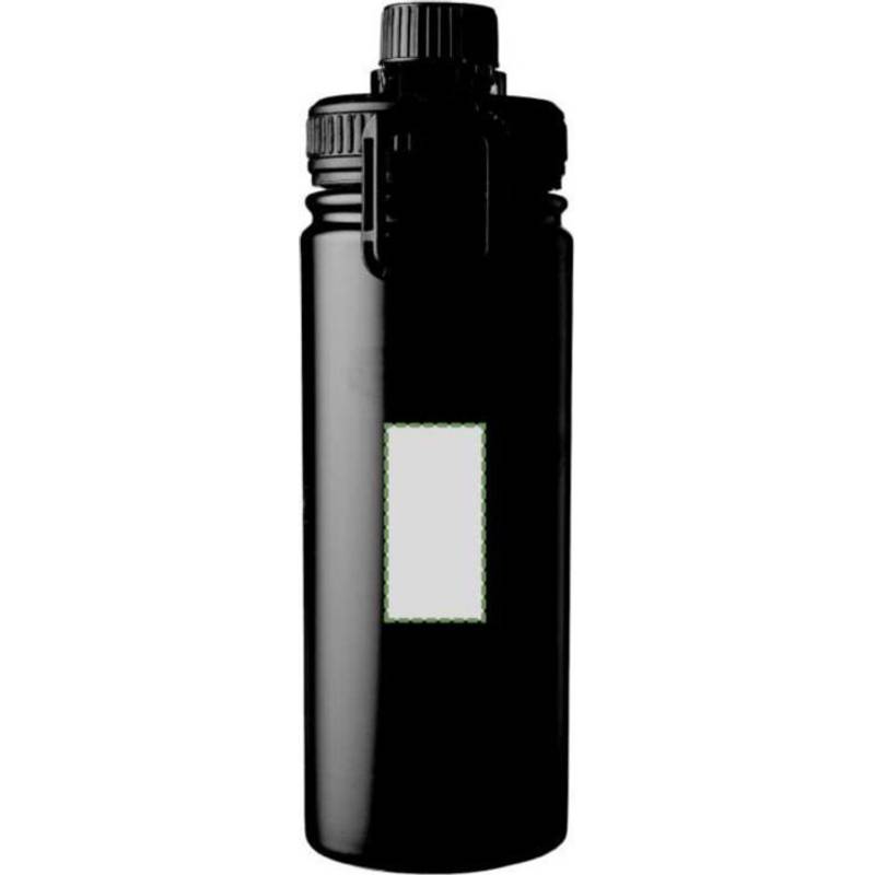 Nerezová dvouplášťová láhev na pití Chad 500 ml, černá Nerezová dvouplášťová láhev na pití Chad 500 ml, černá