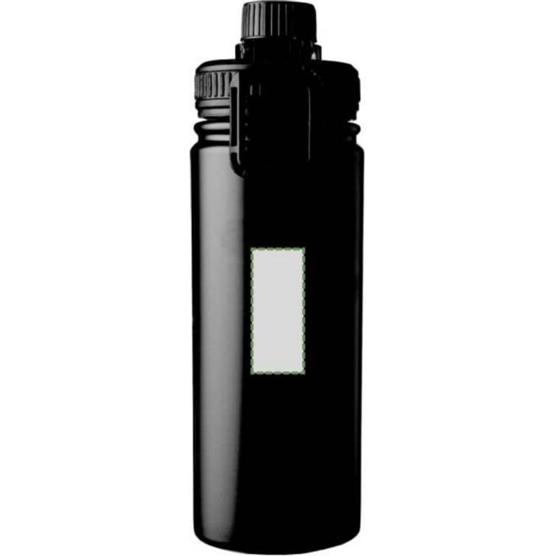 Nerezová dvouplášťová láhev na pití Chad 500 ml, černá Nerezová dvouplášťová láhev na pití Chad 500 ml, černá