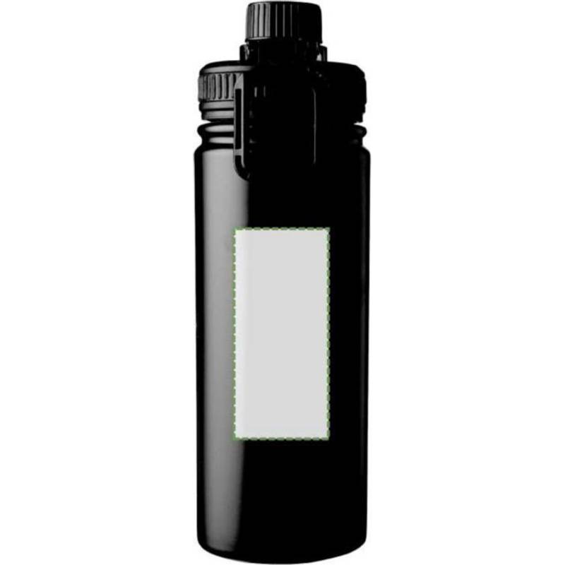 Nerezová dvouplášťová láhev na pití Chad 500 ml, černá Nerezová dvouplášťová láhev na pití Chad 500 ml, černá