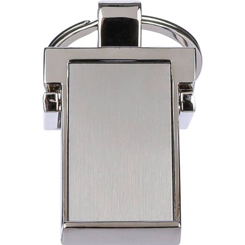 Klíčenka ze zinkové slitiny Colin, šedá stříbrná Klíčenka ze zinkové slitiny Colin, šedá stříbrná