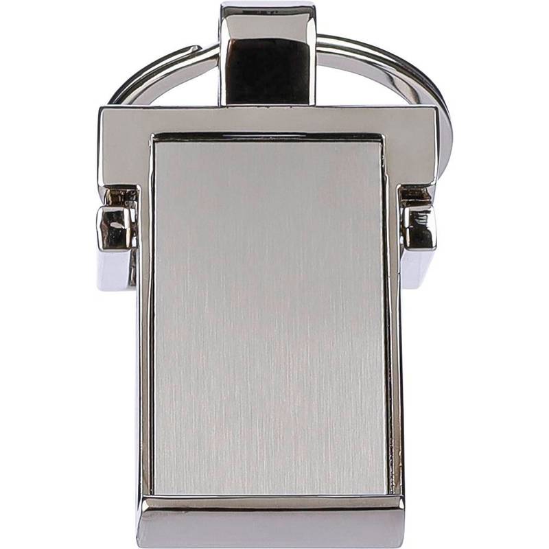 Klíčenka ze zinkové slitiny Colin, šedá stříbrná Klíčenka ze zinkové slitiny Colin, šedá stříbrná