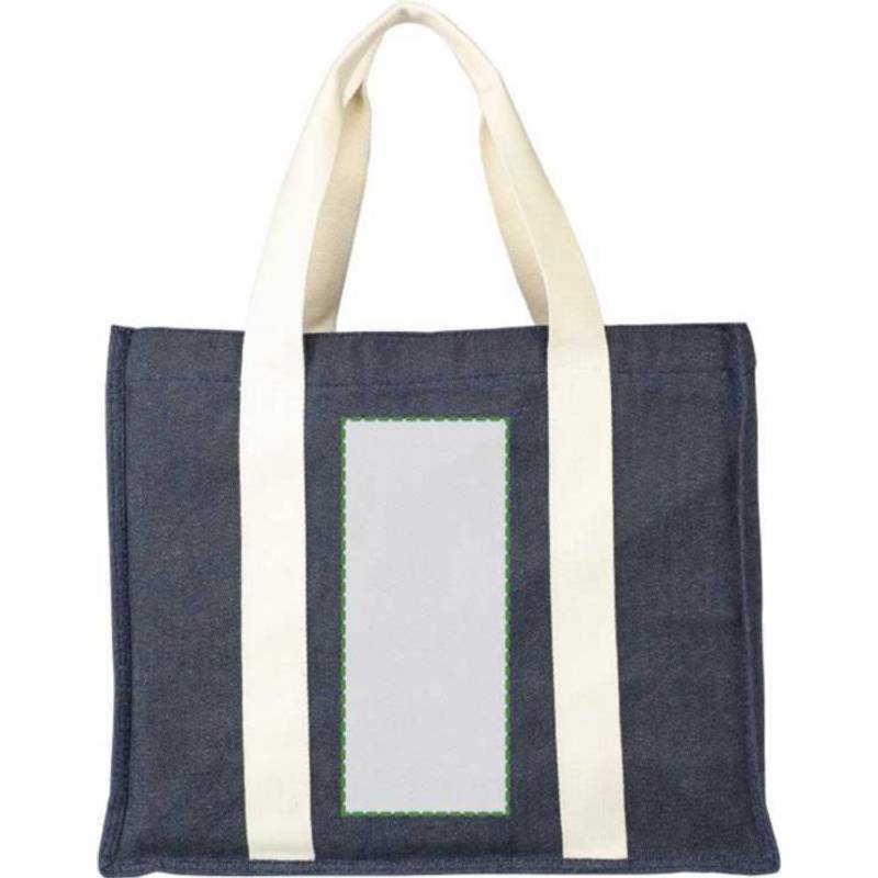 Denimová nákupní taška (280 gsm) Gretchen, modrá Denimová nákupní taška (280 gsm) Gretchen, modrá