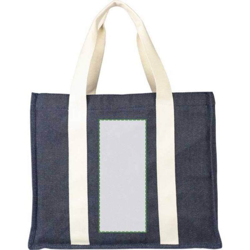 Denimová nákupní taška (280 gsm) Gretchen, modrá Denimová nákupní taška (280 gsm) Gretchen, modrá