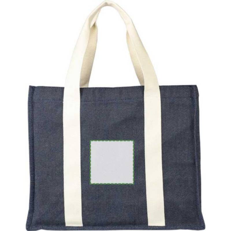 Denimová nákupní taška (280 gsm) Gretchen, modrá Denimová nákupní taška (280 gsm) Gretchen, modrá