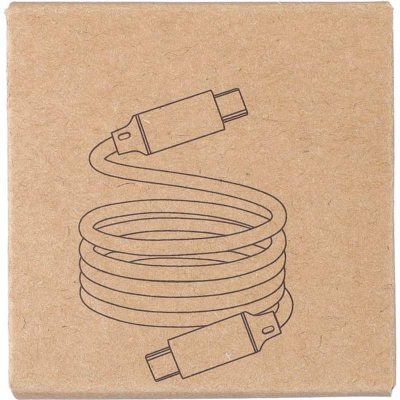 Nylonový nabíjací kábel Janet, čierna Nylonový nabíjací kábel Janet, čierna