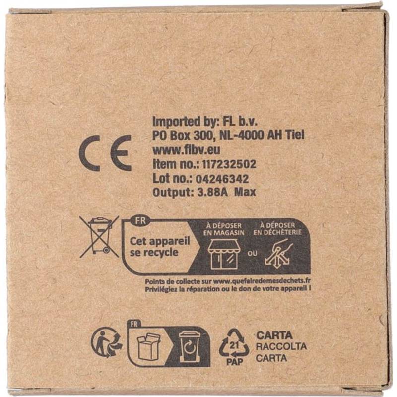 Nylonový nabíjací kábel Janet, čierna Nylonový nabíjací kábel Janet, čierna