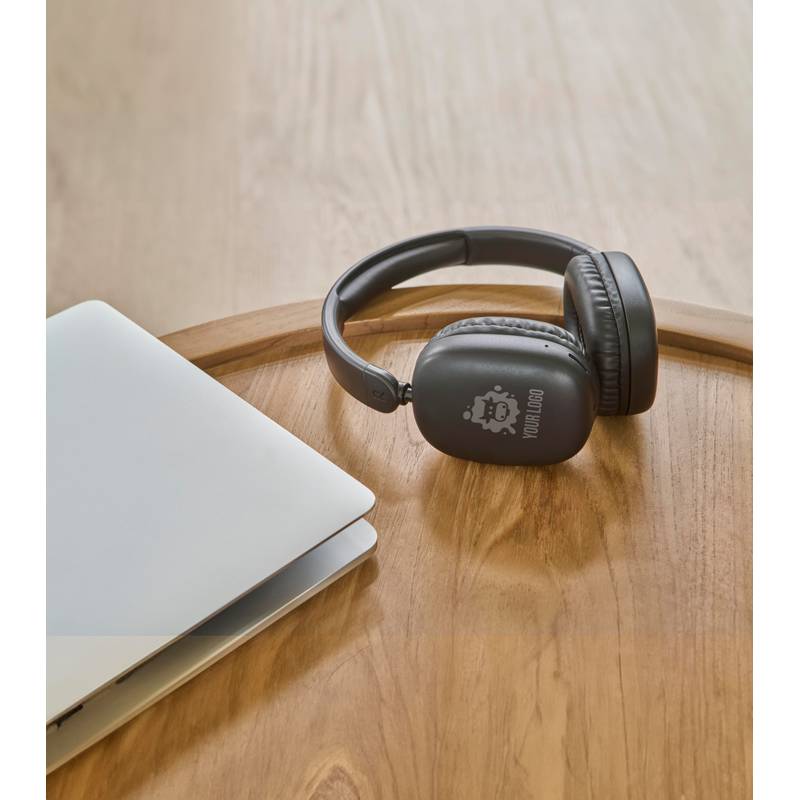 ABS bezdrôtové slúchadlá Janice, čierna ABS bezdrôtové slúchadlá Janice, čierna