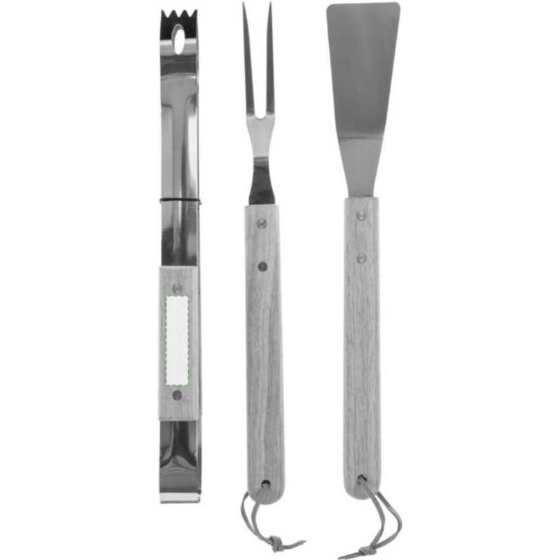 Nerezový grilovací set Kaitlyn, hnědá Nerezový grilovací set Kaitlyn, hnědá