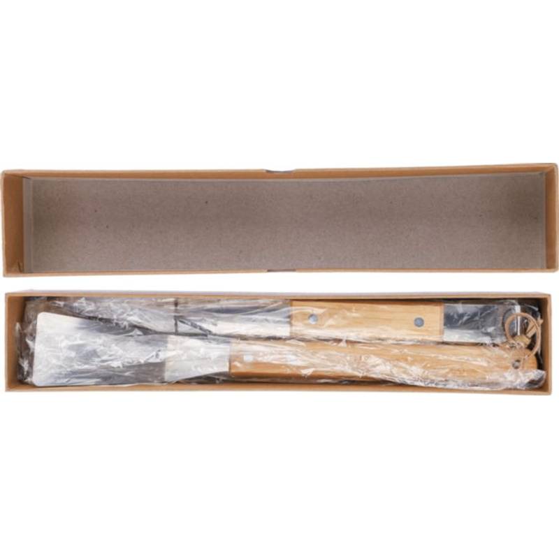 Nerezový grilovací set Kaitlyn, hnědá Nerezový grilovací set Kaitlyn, hnědá