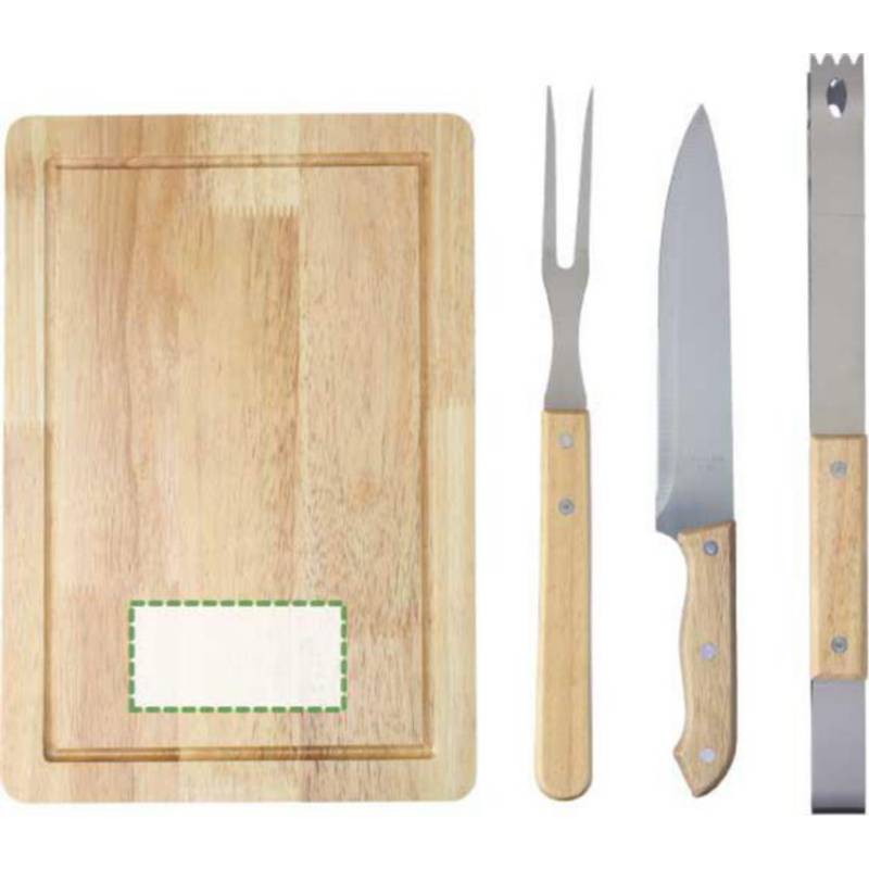 Nerezový grilovací set Kathleen, černá Nerezový grilovací set Kathleen, černá