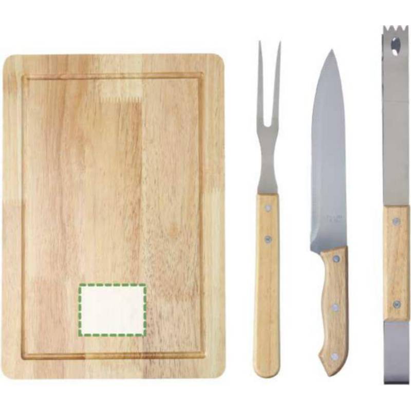 Nerezový grilovací set Kathleen, černá Nerezový grilovací set Kathleen, černá