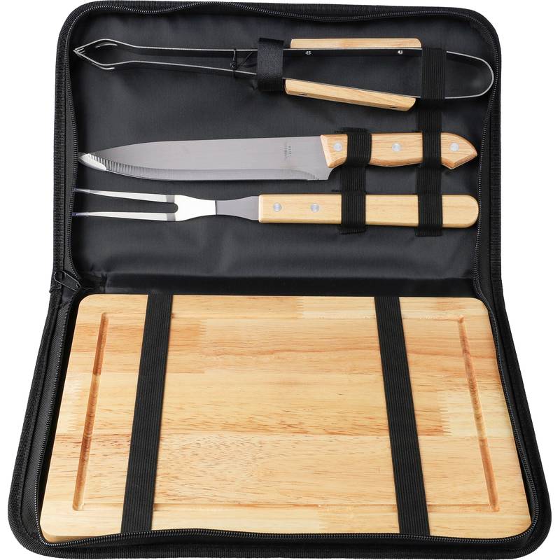 Nerezový grilovací set Kathleen, černá Nerezový grilovací set Kathleen, černá