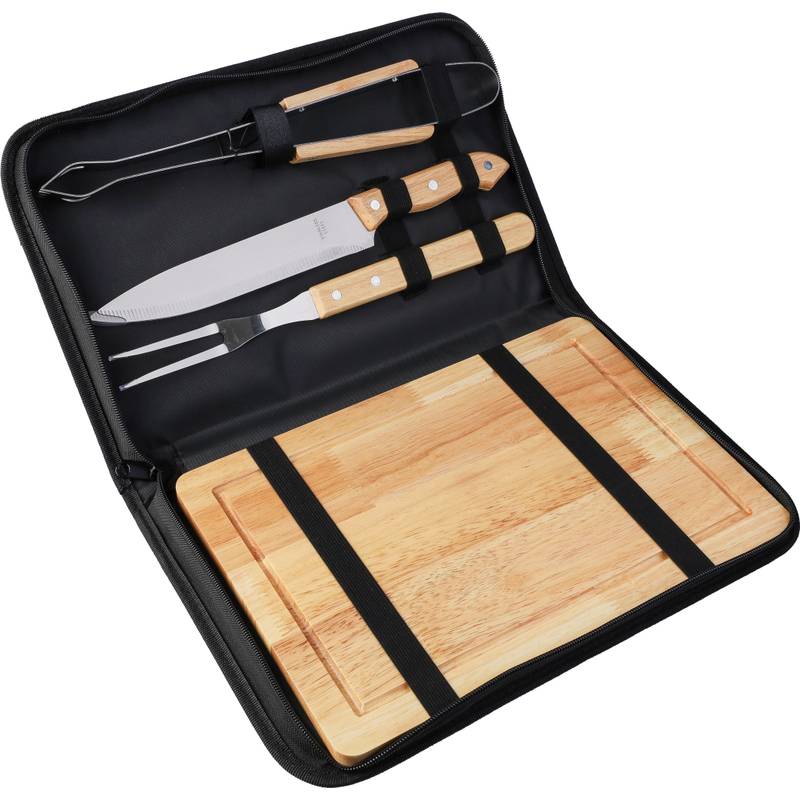 Nerezový grilovací set Kathleen, černá Nerezový grilovací set Kathleen, černá