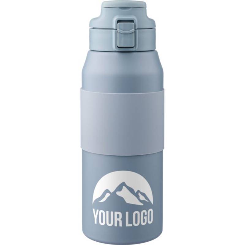 Nerezová dvojstenná fľaša na pitie Katie 800 ml, čierna Nerezová dvojstenná fľaša na pitie Katie 800 ml, čierna