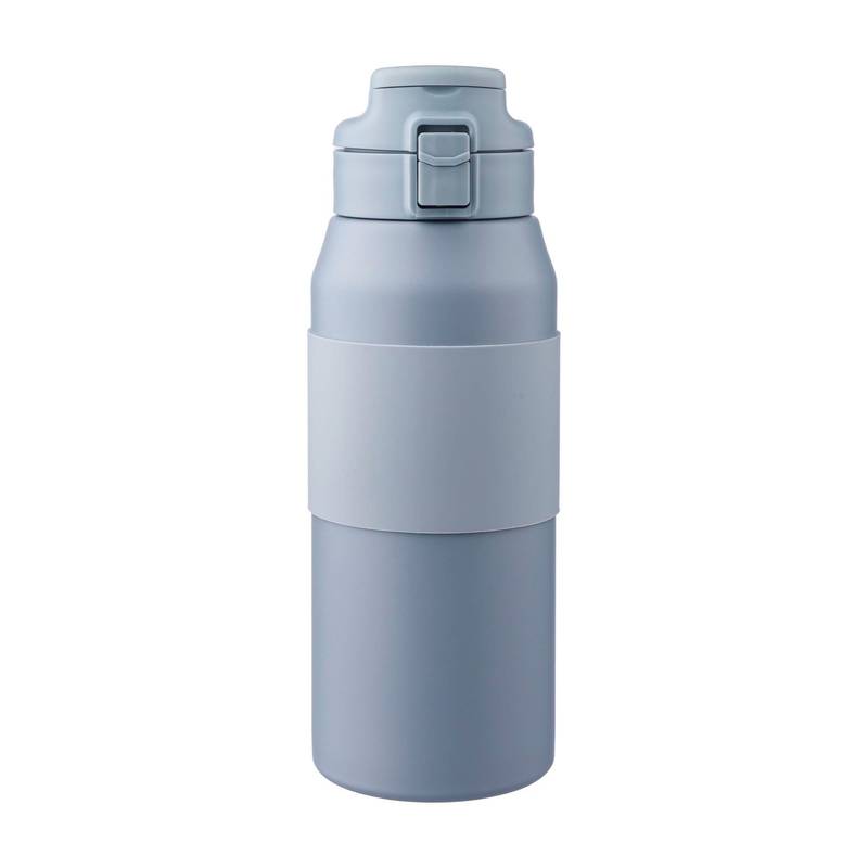 Nerezová dvojstenná fľaša na pitie Katie 800 ml, čierna Nerezová dvojstenná fľaša na pitie Katie 800 ml, čierna