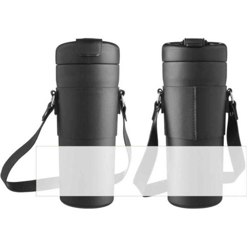 Nerezová dvojplášťová fľaša na pitie 730 ml Kelvin, čierna Nerezová dvojplášťová fľaša na pitie 730 ml Kelvin, čierna