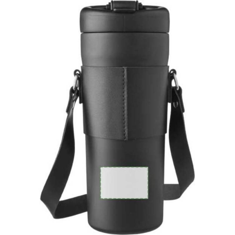 Nerezová dvojplášťová fľaša na pitie 730 ml Kelvin, čierna Nerezová dvojplášťová fľaša na pitie 730 ml Kelvin, čierna