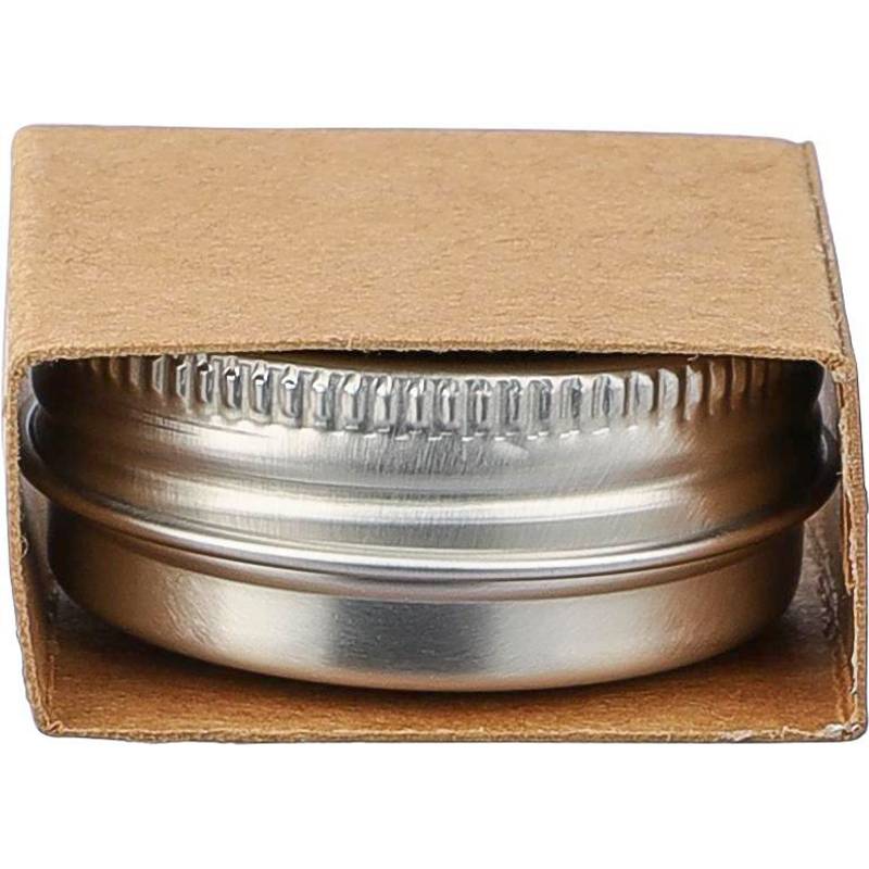 Balzam na pery z kovového plechu Kevin, sivá strieborná Balzam na pery z kovového plechu Kevin, sivá strieborná