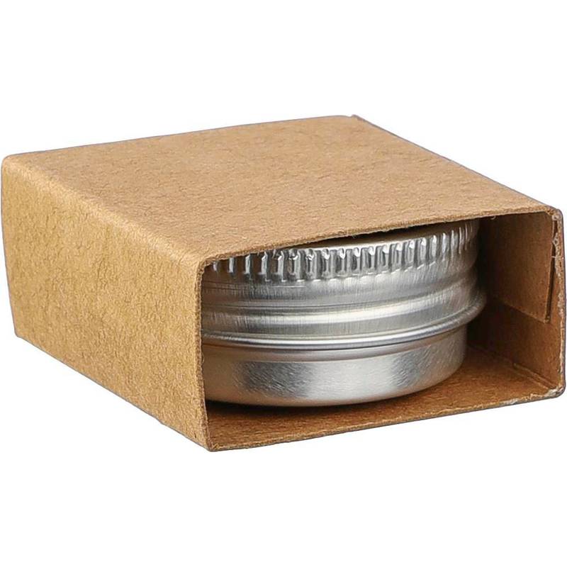 Balzam na pery z kovového plechu Kevin, sivá strieborná Balzam na pery z kovového plechu Kevin, sivá strieborná