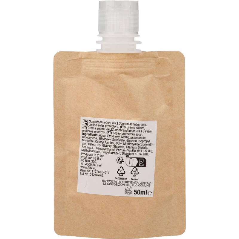 Papierové vrecko na opaľovacie mlieko Kyle, hnedá Papierové vrecko na opaľovacie mlieko Kyle, hnedá