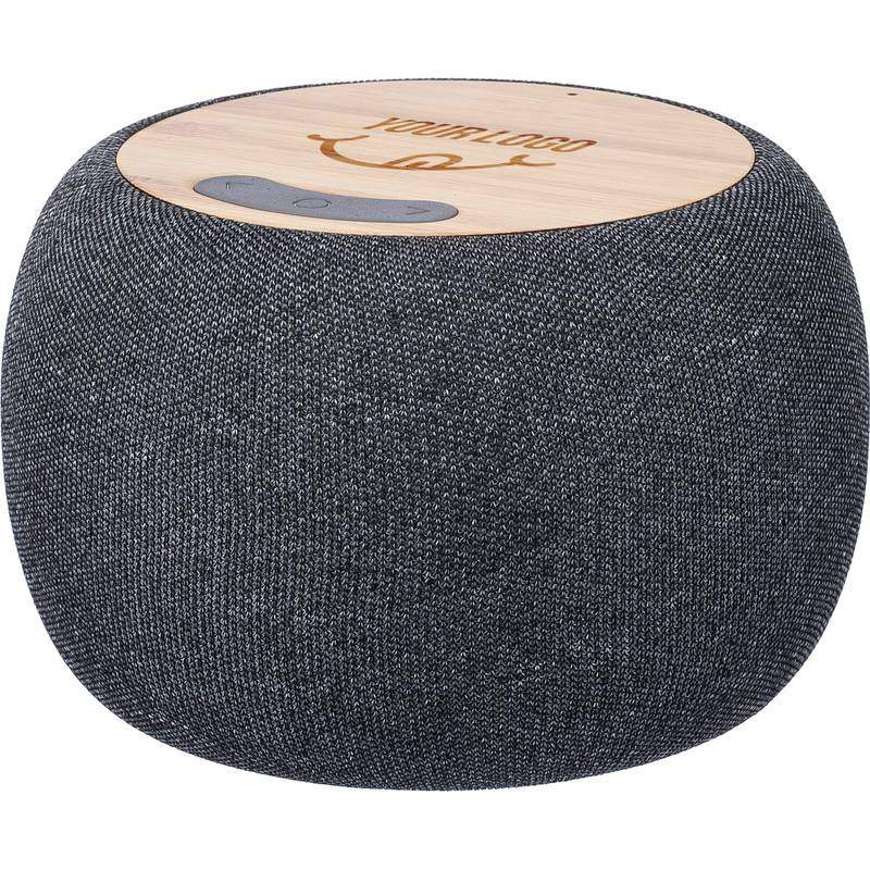 Recyklovaný bambusový reproduktor Lyle, čierna Recyklovaný bambusový reproduktor Lyle, čierna