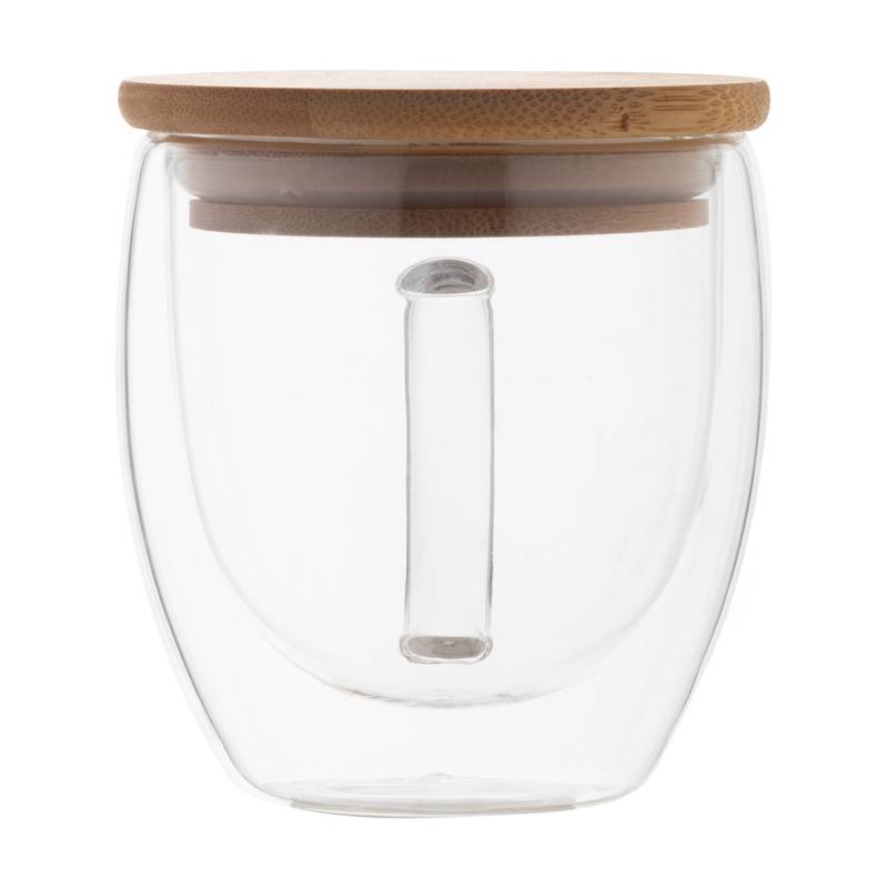 Grobina Mini sklenený termo hrnček, transparentná Grobina Mini sklenený termo hrnček, transparentná