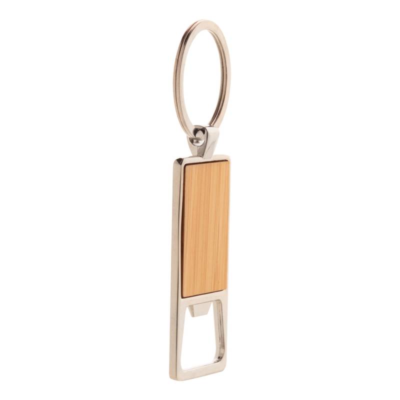 Boppen přívěšek na klíče s otvírákem na láhve, hnědá přírodní Boppen přívěšek na klíče s otvírákem na láhve, hnědá přírodní