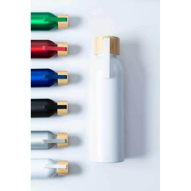 Ralusip Plus láhev z recyklovaného hliníku, bílá Ralusip Plus láhev z recyklovaného hliníku, bílá