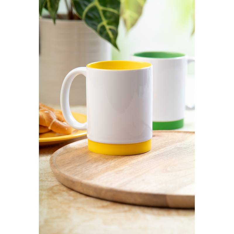 MultiColour Plus hrnček na sublimáciu, žltá MultiColour Plus hrnček na sublimáciu, žltá