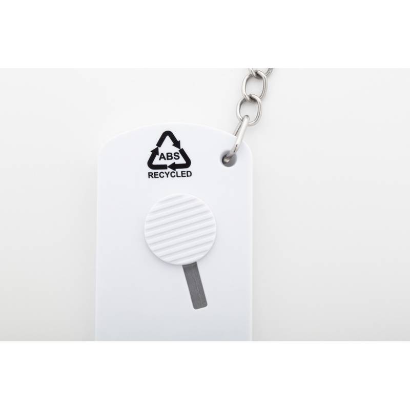 Parcelo prívesok na kľúče s nožíkom na papier, biela Parcelo prívesok na kľúče s nožíkom na papier, biela