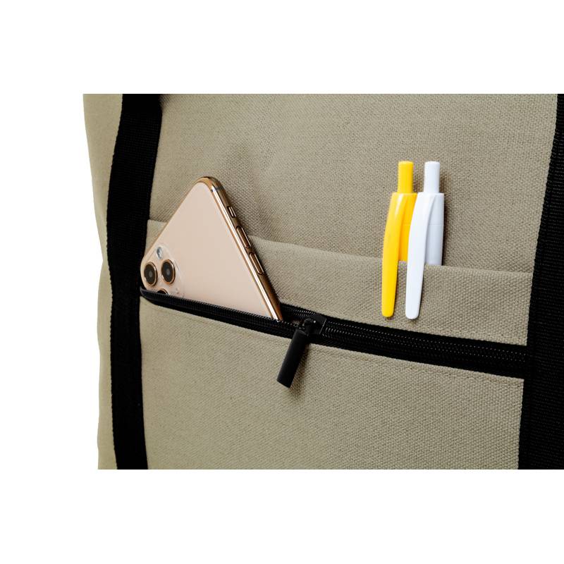 Rebyss Travel cestovní taška z recyklované plátno, hnědá přírodní Rebyss Travel cestovní taška z recyklované plátno, hnědá přírodní